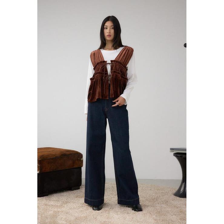 ベロアリボンベスト | AZUL BY MOUSSY | 詳細画像14 