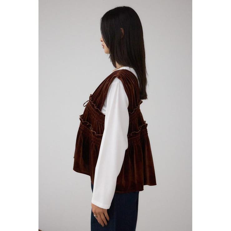 ベロアリボンベスト | AZUL BY MOUSSY | 詳細画像16 