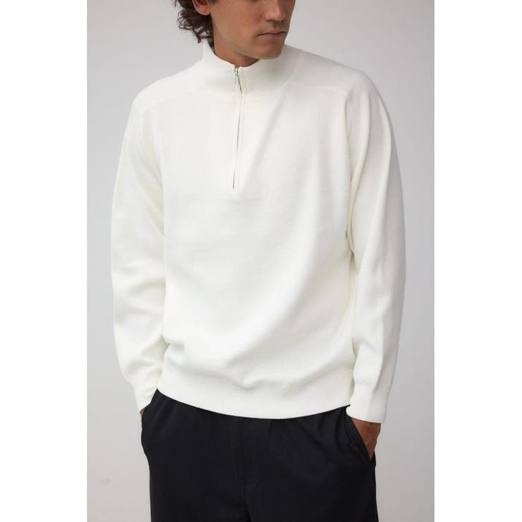 O/WHT1 | ミラノリブハーフジップ | AZUL BY MOUSSY