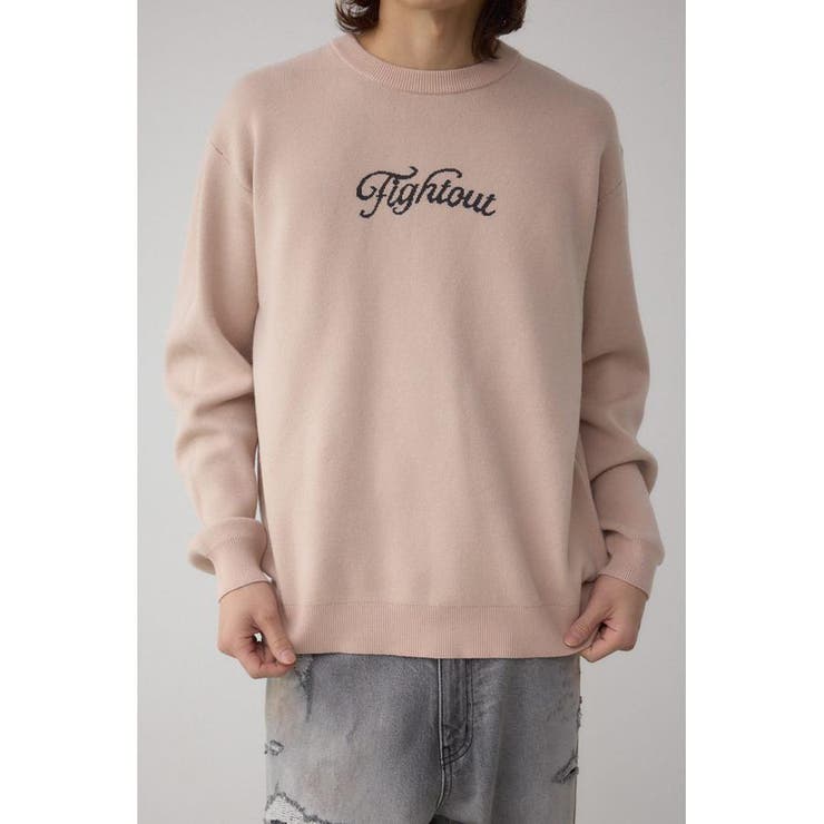 L/BEG1 | フロントロゴニットトップス | AZUL BY MOUSSY