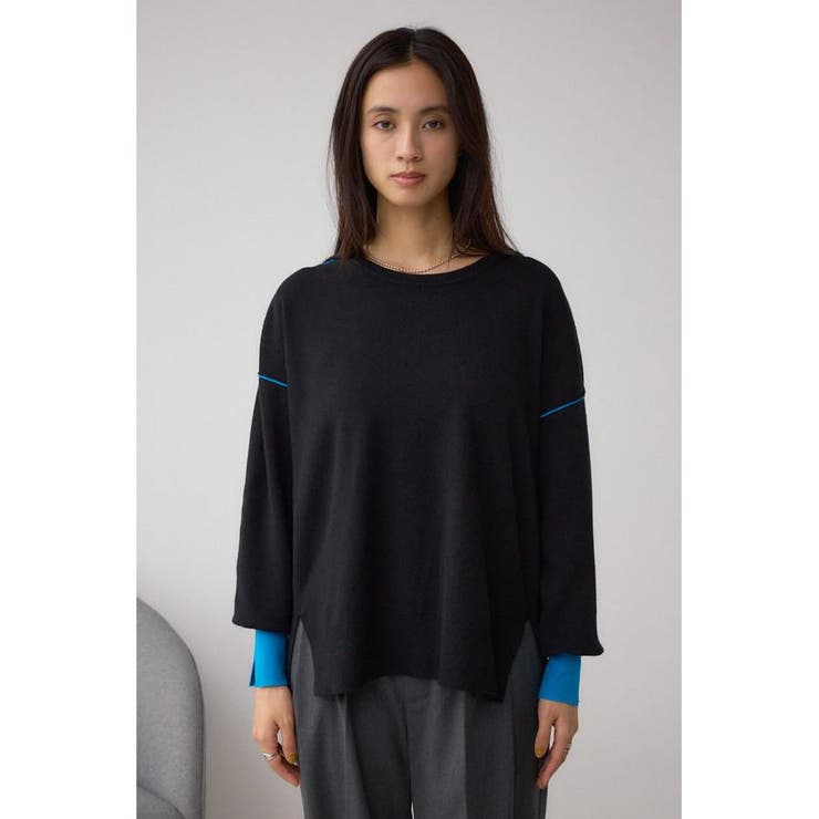 バイカラーカフニット | AZUL BY MOUSSY | 詳細画像15 