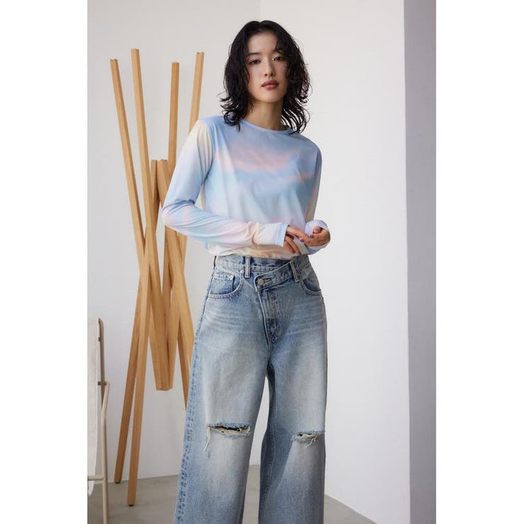 ニュアンスパターンシアートップス | AZUL BY MOUSSY | 詳細画像2 