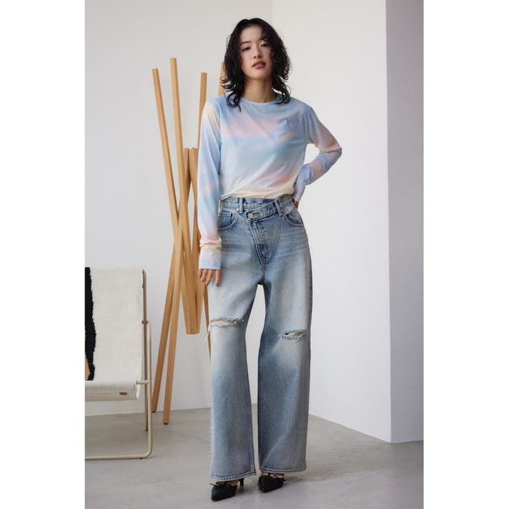 ニュアンスパターンシアートップス | AZUL BY MOUSSY | 詳細画像3 