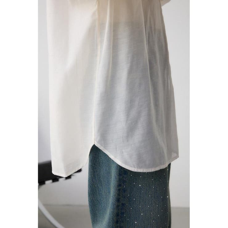 バックスリットシアーオーバーシャツ | AZUL BY MOUSSY | 詳細画像11 