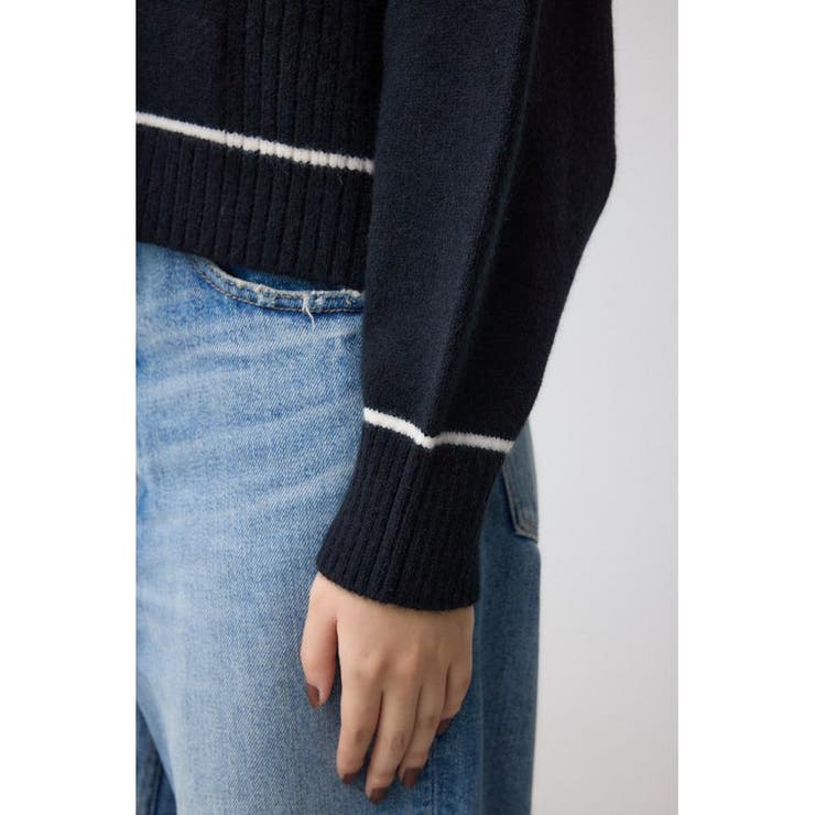 スウェットライクニットプルオーバー | AZUL BY MOUSSY | 詳細画像9 