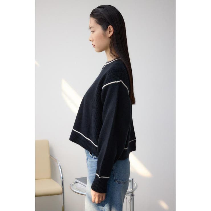 スウェットライクニットプルオーバー | AZUL BY MOUSSY | 詳細画像5 