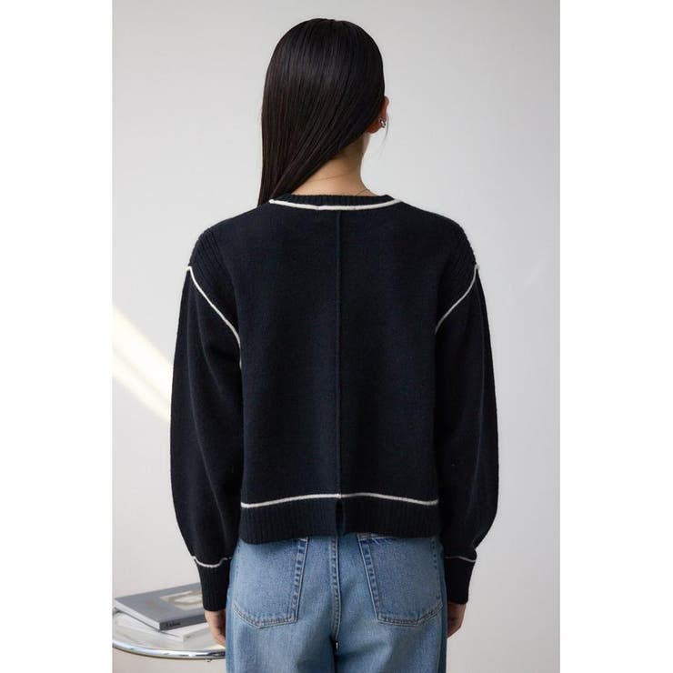 スウェットライクニットプルオーバー | AZUL BY MOUSSY | 詳細画像6 