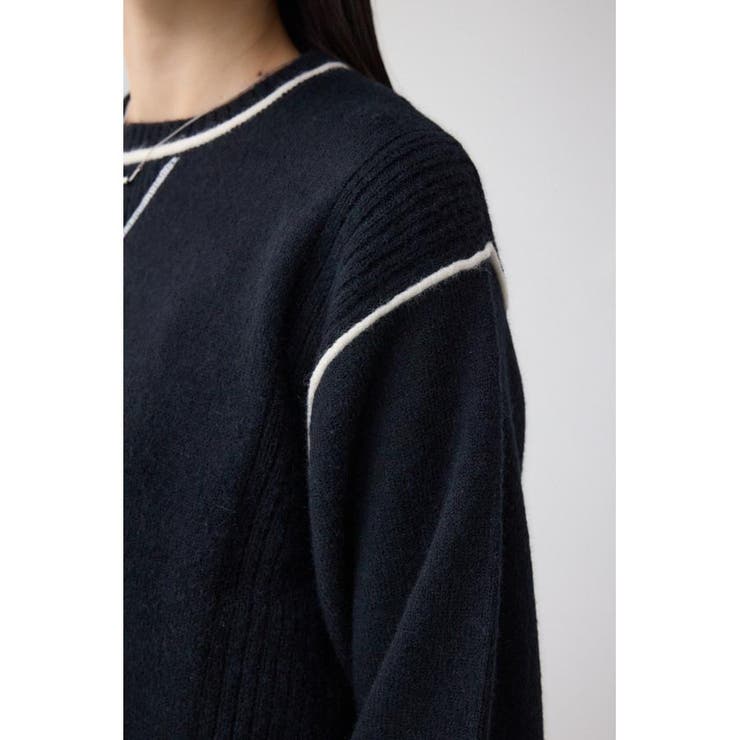 スウェットライクニットプルオーバー | AZUL BY MOUSSY | 詳細画像8 