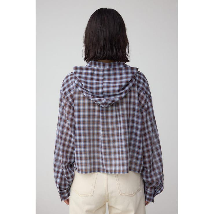 シアーチェックフードシャツ | AZUL BY MOUSSY | 詳細画像22 