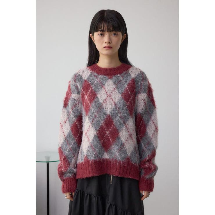 アーガイルシャギーニット | AZUL BY MOUSSY | 詳細画像31 