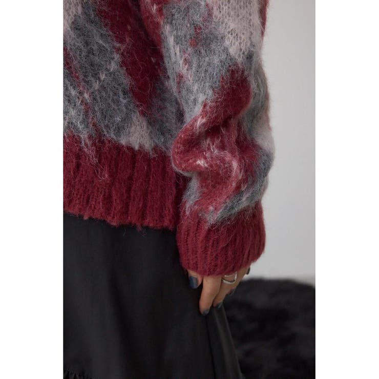 アーガイルシャギーニット | AZUL BY MOUSSY | 詳細画像36 