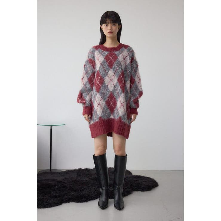 アーガイルシャギーニット | AZUL BY MOUSSY | 詳細画像38 
