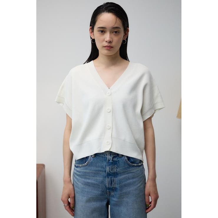 半袖ニットカーディガン | AZUL BY MOUSSY | 詳細画像5 