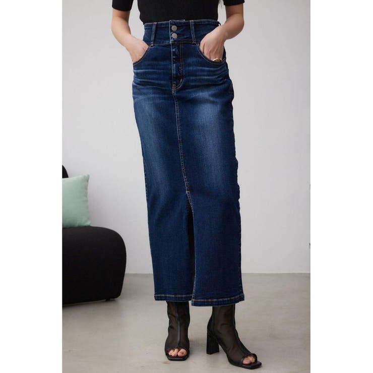 D/BLU3 | AZUL DENIM ハイウエストスカート | AZUL BY MOUSSY