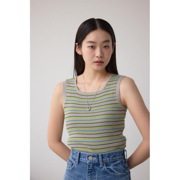 スクエアネックリブタンクトップ | AZUL BY MOUSSY | 詳細画像34 