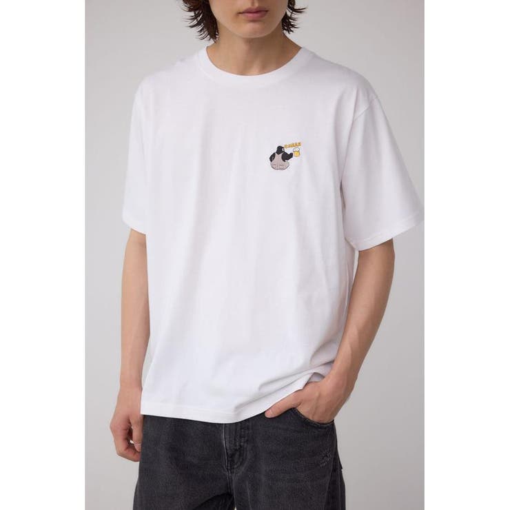 WHT | SBC FUNK刺繍ワンポイントTEE | AZUL BY MOUSSY