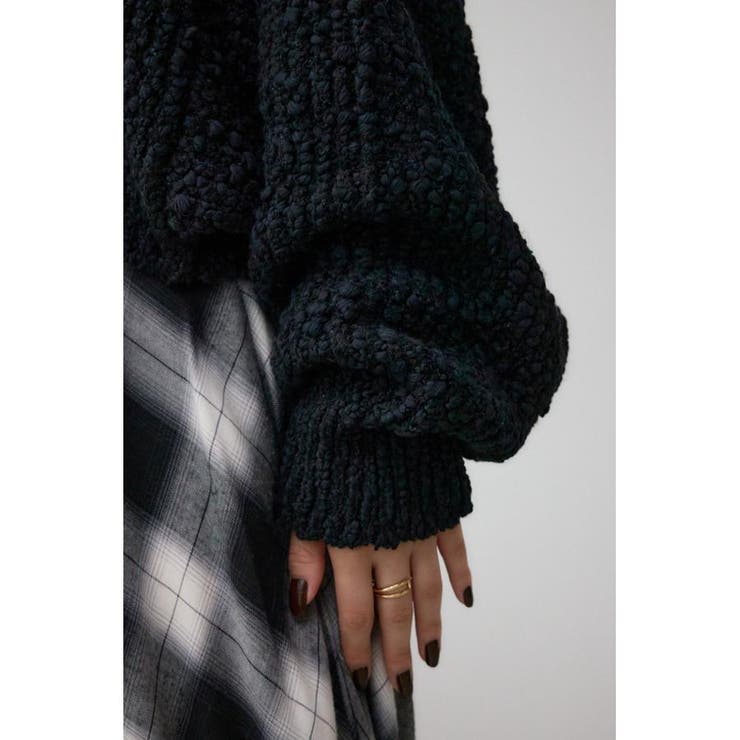 ブークレクロップドニット | AZUL BY MOUSSY | 詳細画像20 
