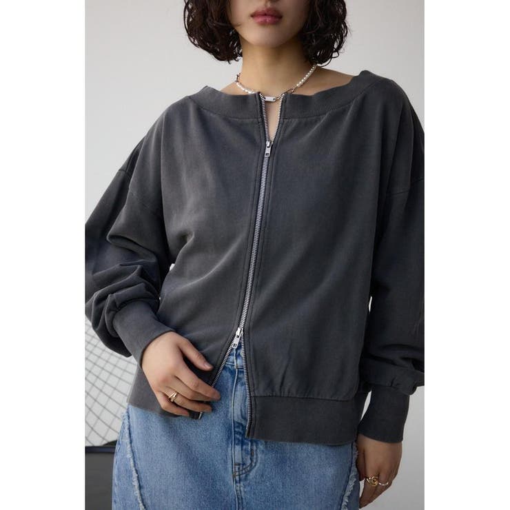 BLK | ビンテージライクZIPカーディガン | AZUL BY MOUSSY