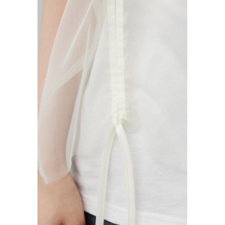 チュールレイヤードドロストトップス | AZUL BY MOUSSY | 詳細画像10 