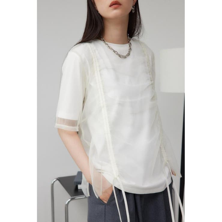 IVOY3 | チュールレイヤードドロストトップス | AZUL BY MOUSSY