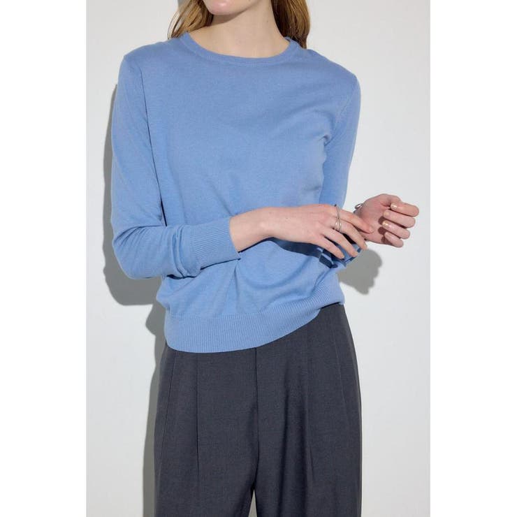カシミヤミックスクルーネックニット | AZUL BY MOUSSY | 詳細画像37 