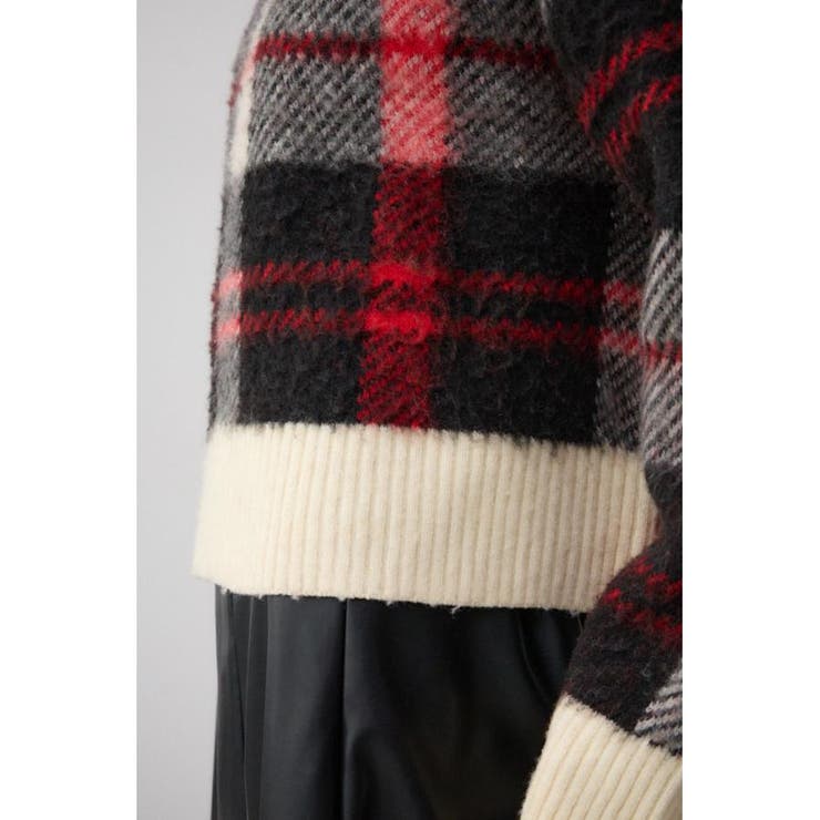 ビッグチェックニット[品番：AZLW0022925]｜AZUL BY MOUSSY（アズール