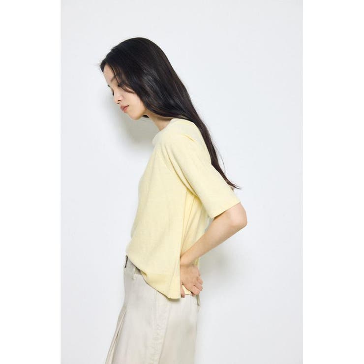 カシミヤミックスハーフスリーブニット | AZUL BY MOUSSY | 詳細画像31 