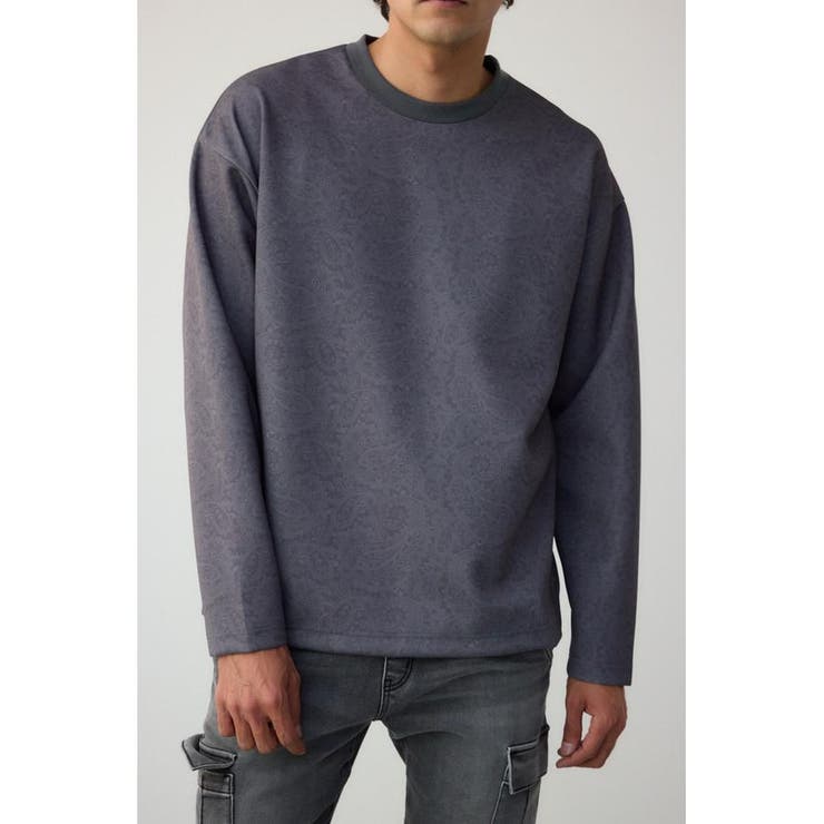 柄GRY5 | 総柄プリントポンチプルオーバー | AZUL BY MOUSSY
