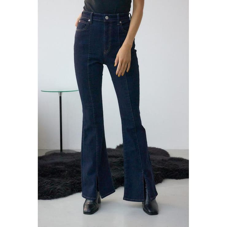 One Wash1 | AZUL DENIM センターステッチスリットフレアデニム | AZUL BY MOUSSY