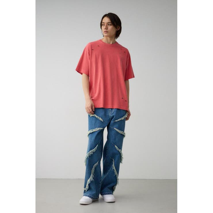ピグメントダメージTシャツ | AZUL BY MOUSSY | 詳細画像23 