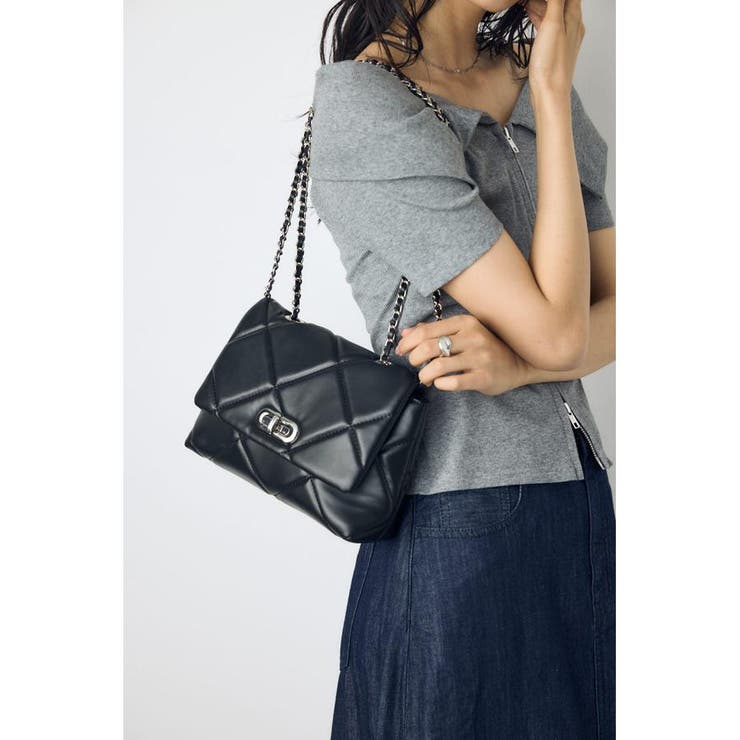 キルティングデザインフラップバッグ | AZUL BY MOUSSY | 詳細画像13 
