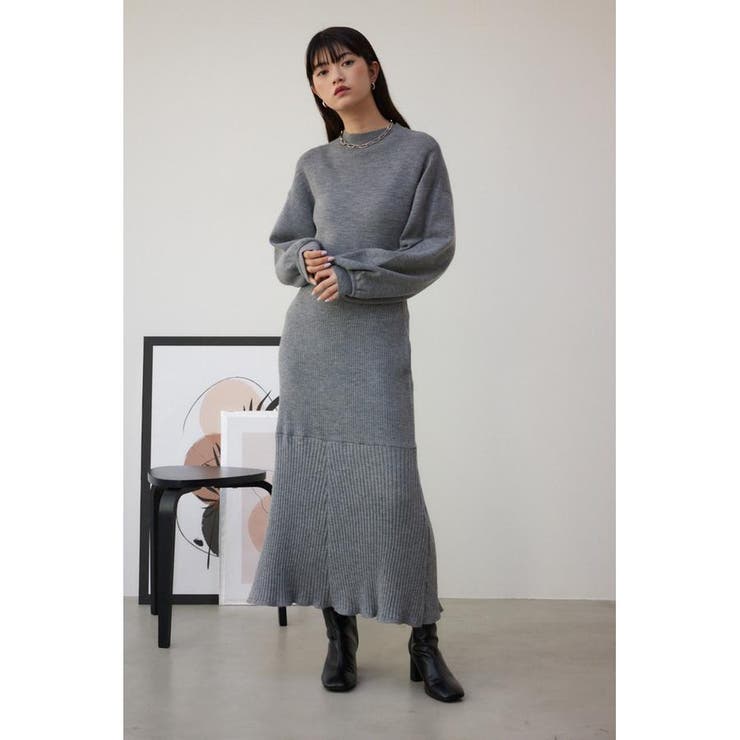 ビスチェセットニットワンピース[品番：AZLW0021552]｜AZUL BY MOUSSY