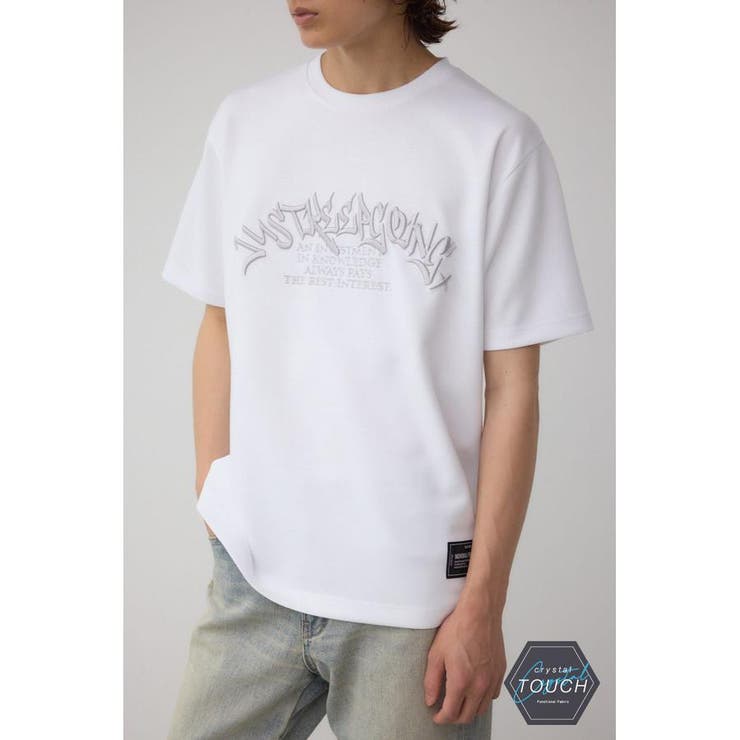 WHT | C/TエンブロイダリーステッチTシャツ | AZUL BY MOUSSY