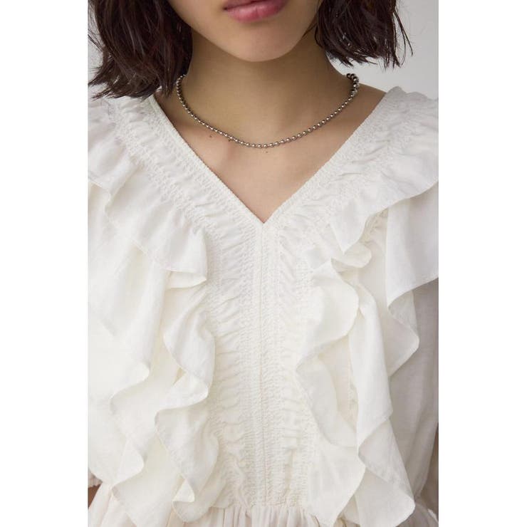 ラッフルショルダーブラウス | AZUL BY MOUSSY | 詳細画像8 