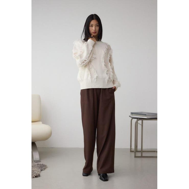 フリンジデザインニットトップス | AZUL BY MOUSSY | 詳細画像4 