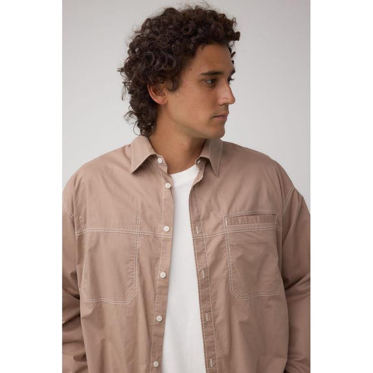 配色ステッチ長袖シャツ | AZUL BY MOUSSY | 詳細画像14 