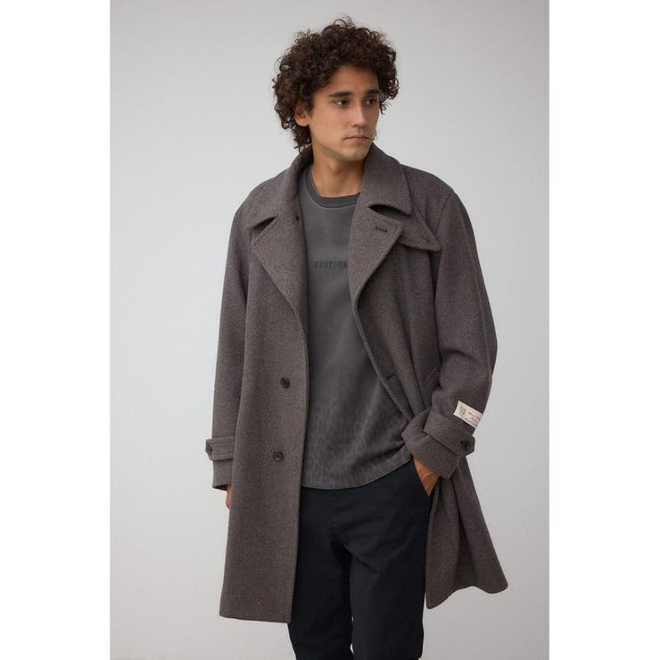 ウール混ステンカラーコート | AZUL BY MOUSSY | 詳細画像3 