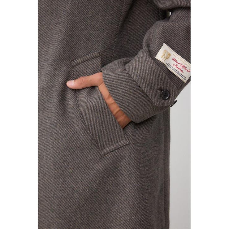 ウール混ステンカラーコート | AZUL BY MOUSSY | 詳細画像11 