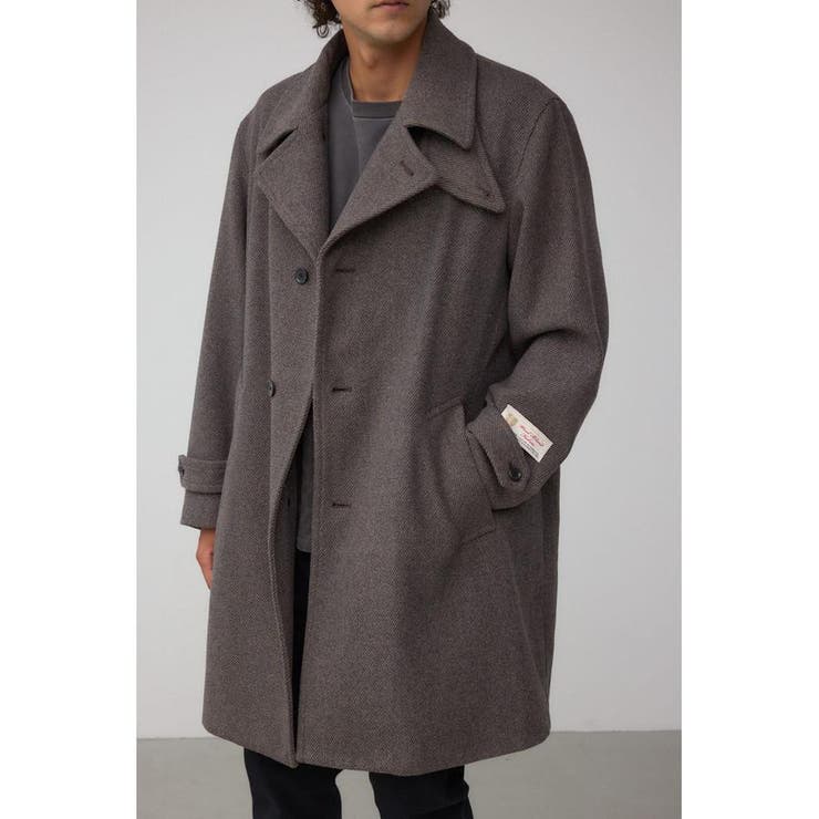 BRN | ウール混ステンカラーコート | AZUL BY MOUSSY