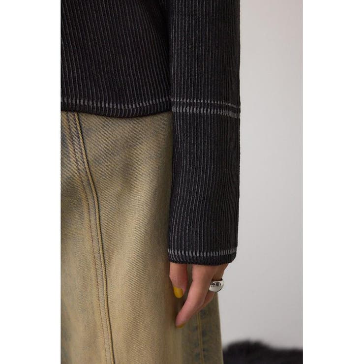 ジャガードロゴリブトップス | AZUL BY MOUSSY | 詳細画像10 