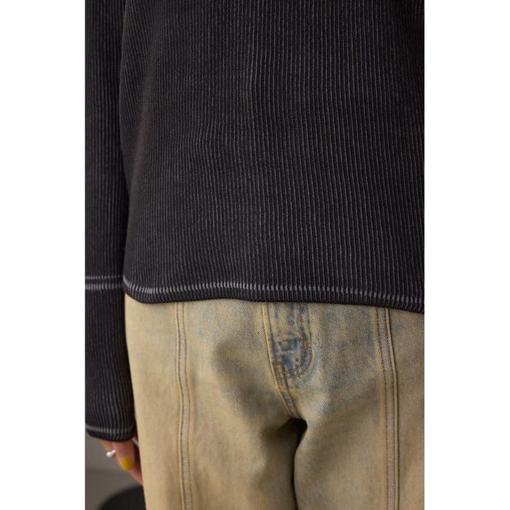 ジャガードロゴリブトップス | AZUL BY MOUSSY | 詳細画像11 