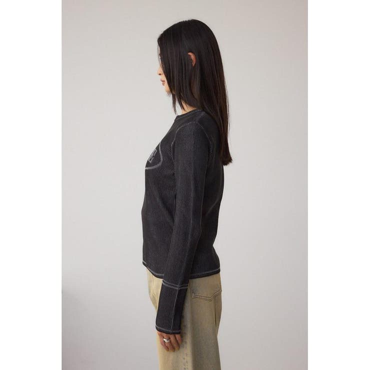 ジャガードロゴリブトップス | AZUL BY MOUSSY | 詳細画像6 