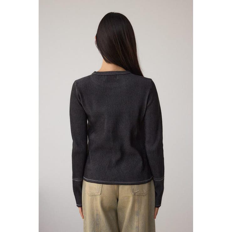 ジャガードロゴリブトップス | AZUL BY MOUSSY | 詳細画像7 