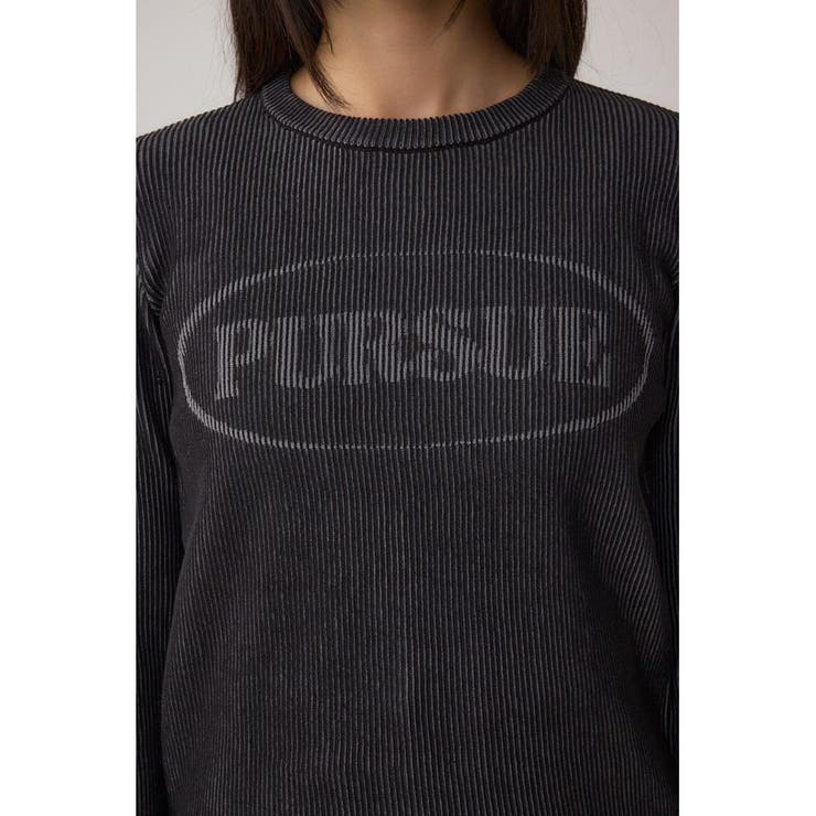 ジャガードロゴリブトップス | AZUL BY MOUSSY | 詳細画像8 