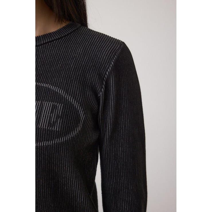 ジャガードロゴリブトップス | AZUL BY MOUSSY | 詳細画像9 