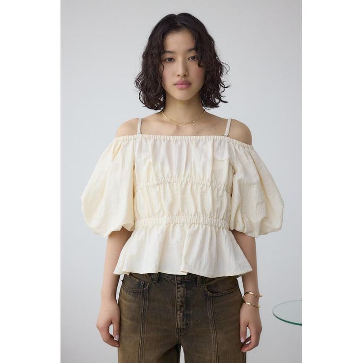 パフショルダー2WAYブラウス | AZUL BY MOUSSY | 詳細画像11 