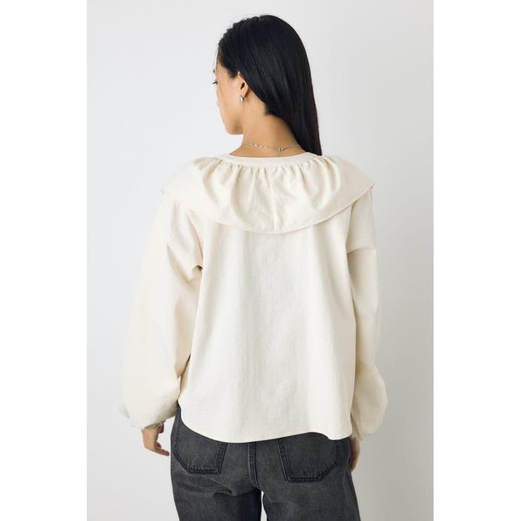 レースアップラッフルブラウス | AZUL BY MOUSSY | 詳細画像3 