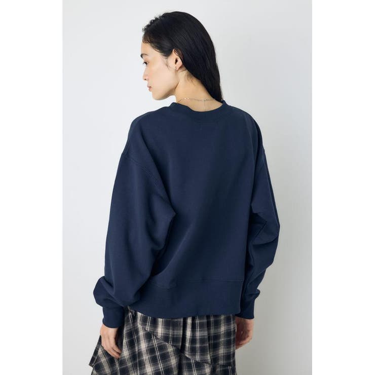 カレッジワッペンロゴ裏毛トップス | AZUL BY MOUSSY | 詳細画像3 