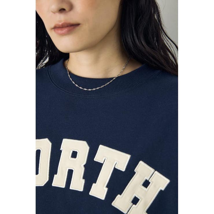 カレッジワッペンロゴ裏毛トップス | AZUL BY MOUSSY | 詳細画像6 