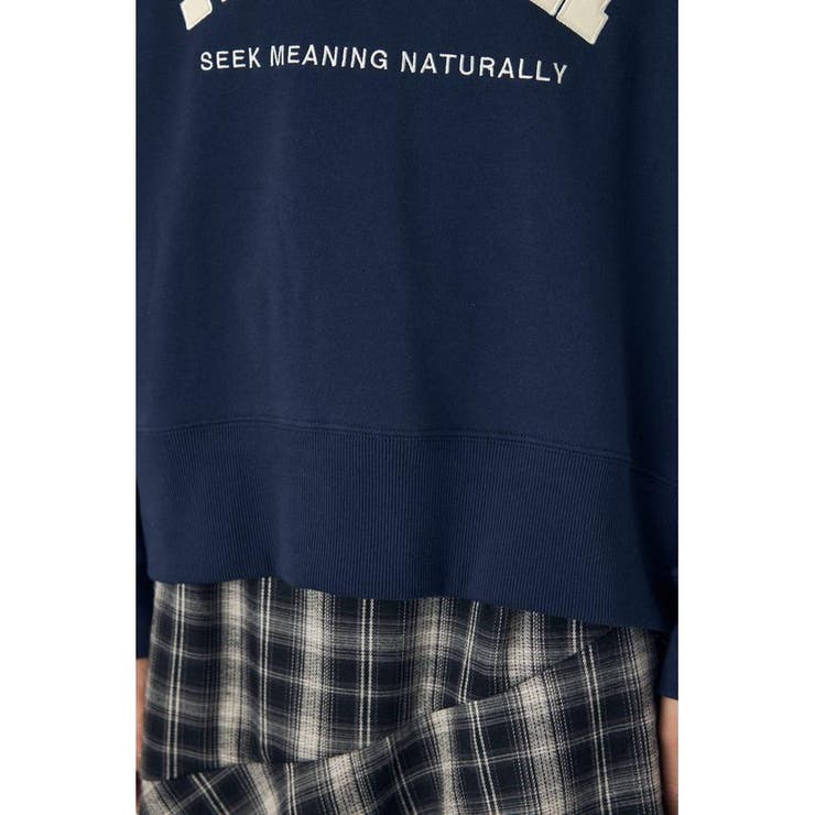 カレッジワッペンロゴ裏毛トップス | AZUL BY MOUSSY | 詳細画像7 